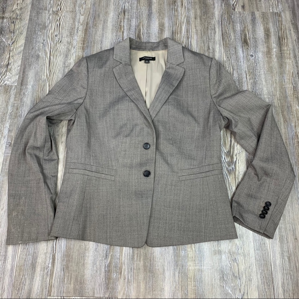 Ann Taylor Beige Blazer Suit Jacket Size 12